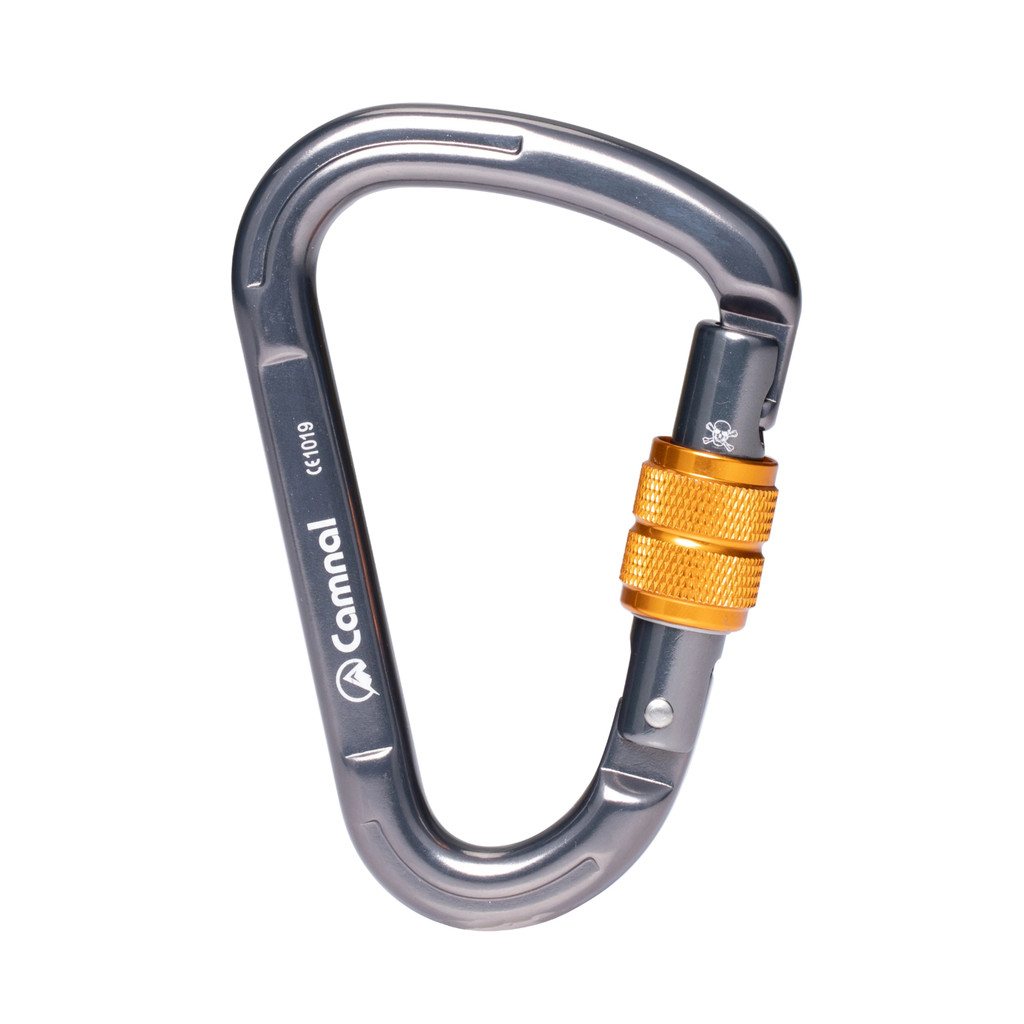 28kN Camnal Outdoor Rock Climbing Carabiner Safety Connector Lock อลูมิเนียมอัลลอยด์ Spring-Loaed Gate Buckle อุปกรณ์เอาชีวิตรอด