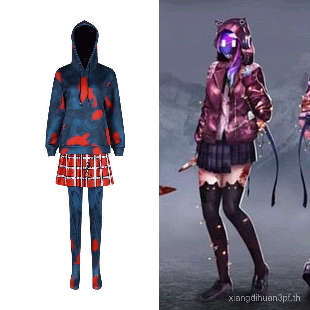 เสื้อผ้าและอุปกรณ์คอสเพลย์ Susie จากเกม Dead By Daylight เหมาะสำหรับฮาโลวีนและการแสดงบนเวที