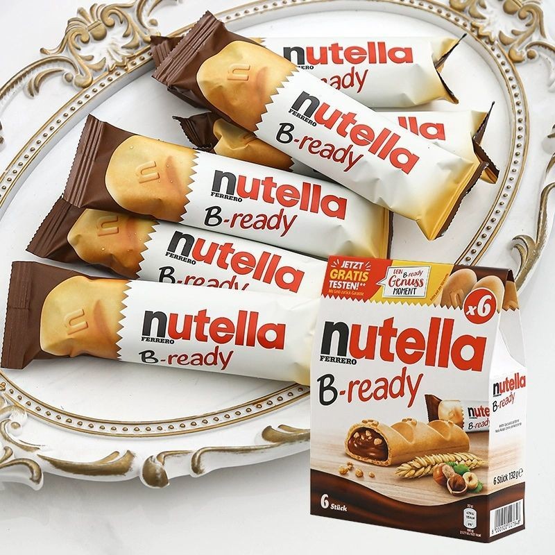 Nutella Nutella Biscuits Chocolate Bar Finger Biscuits Sandwich Nutella Hazelnut Sauce ขนมนําเข้า LS