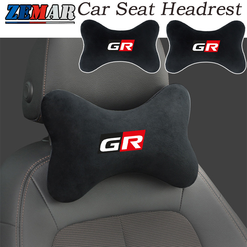 1/2 ชิ้น Toyota GR พนักพิงศีรษะที่นั่งรถ สากล หมอนคอหัวรถยนต์ หมอนความปลอดภัยที่นั่ง หมอนหัวหมอนรถยน