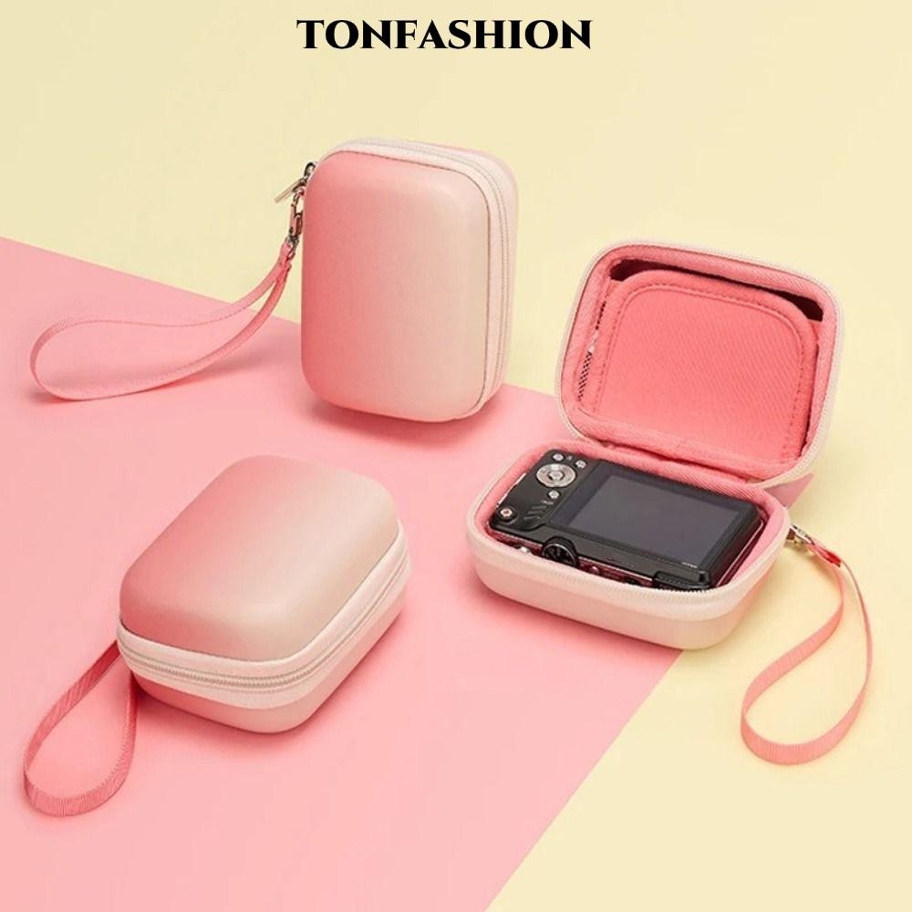 TONFASHION Hard Cover, Mini Anti-shock Digital Camera Bag, PU Water-Resistant Storage Bag for ZV-1II