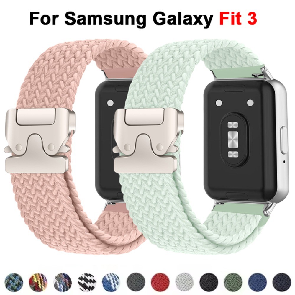สายทอไนลอนสําหรับ Samsung Galaxy Watch Fit 3 อุปกรณ์เสริมสายนาฬิกาอัจฉริยะ
