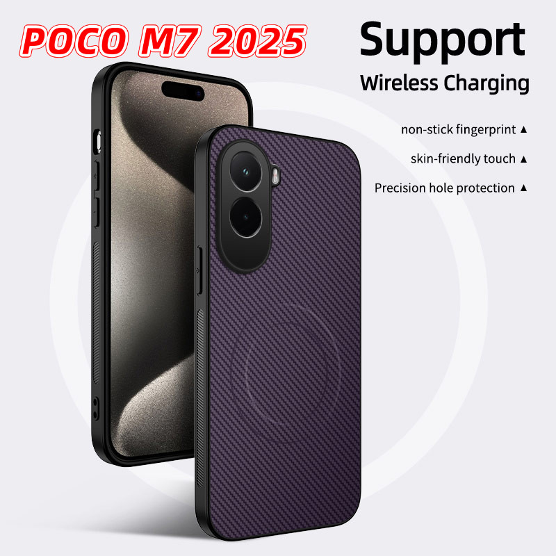 POCO M7 2025 4G หนังกันกระแทกสําหรับ POCO M7 POCOM7 Plus M 7 Pro 4G 5G 2025 เคสโทรศัพท์เปลือกแม่เหล็