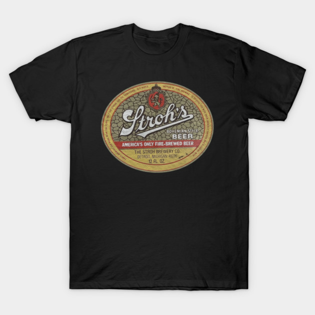 เสื้อยืด Vintage Stroh's Beer - Retro Style T-Shirt แท้ Cotton 100% S-5XL y2k เซ็กซี่ คอกลม