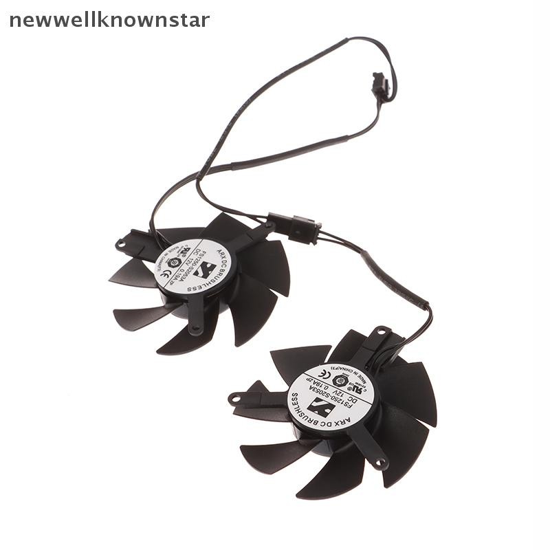 Newwellknownstar 1 คู่ FS1250-S2053A 0.19A GPU VGA Video Cooler กราฟิกการ์ดพัดลมสําหรับ GTX 1650 163