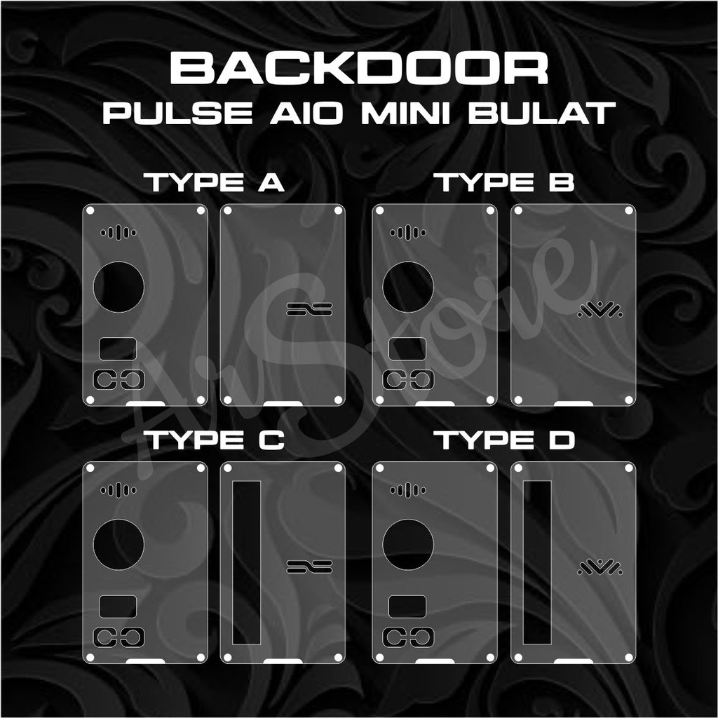 Aio Mini Round Pulse Backdoor Panel / Round Pro Kit * kasan.id