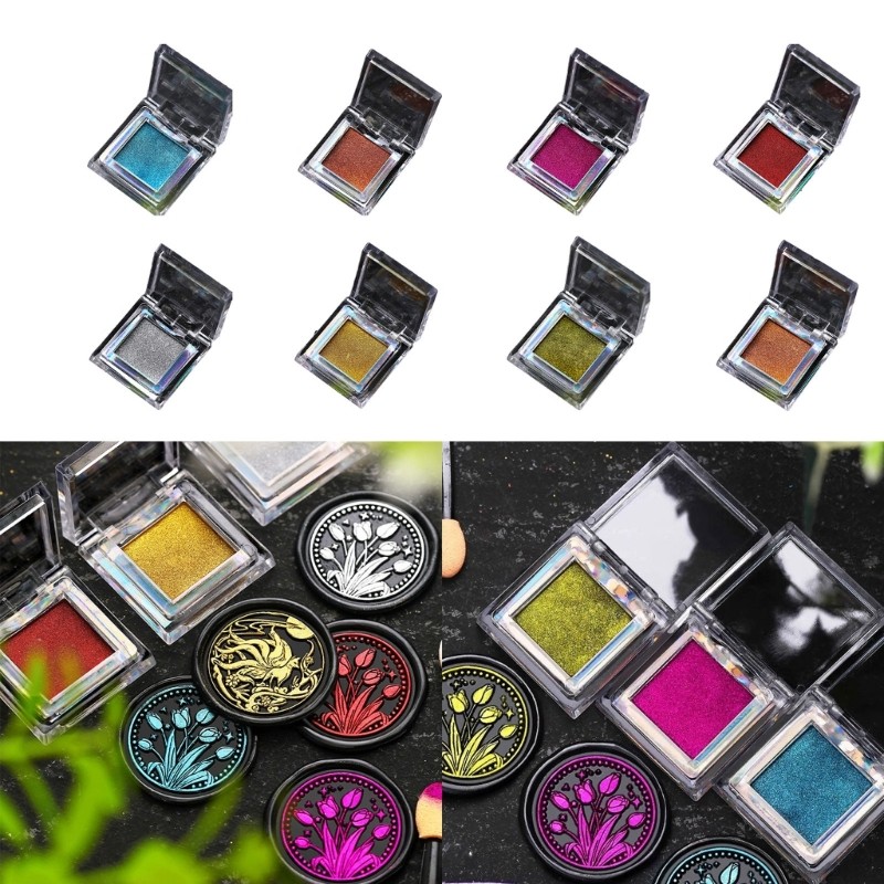 HO สีขี้ผึ้งแวววาวสําหรับตราประทับขี้ผึ้งโลหะ Lustre Wax Finish สําหรับสมุดภาพ