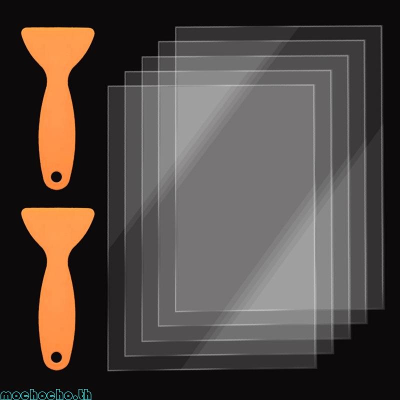 Mochocho 5 แพ็ค FEP Release Film 200 x 140 มม.SLA LCD FEP แผ่นฟิล์มสําหรับ Photon เรซิ่น 3D