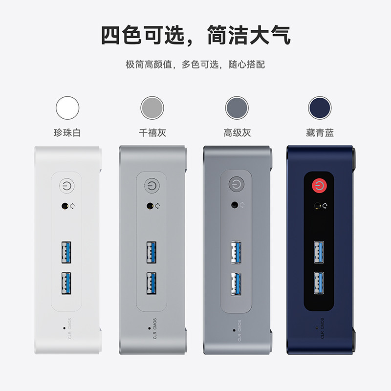 Zero แกะสลัก EQ12 Intel 12th Generation N100 25W สํานักงานภาพและเสียง Soft Router มินิคอมพิวเตอร์โฮส