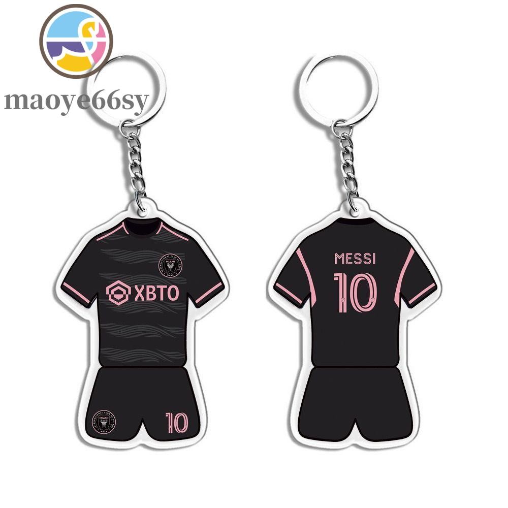 MAOYE66SY พวงกุญแจฟุตบอล, Messi Ronaldo Football Star Keyring, จี้ Neymar Derivatives ของที่ระลึกกระ