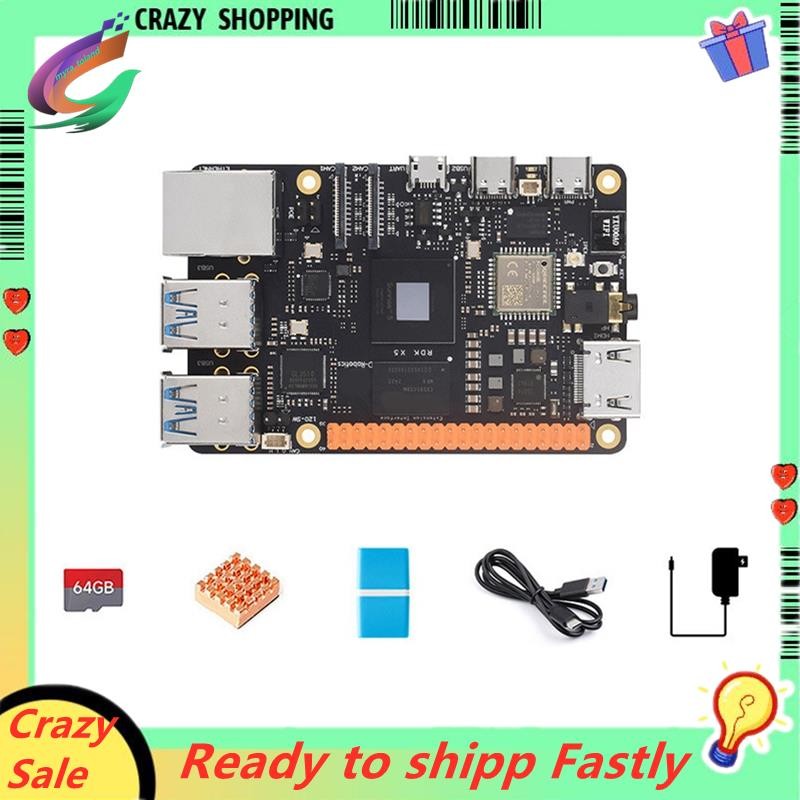 ชุดพื้นฐานบอร์ดพัฒนา RDK X5 4GB สําหรับคอมพิวเตอร์อัจฉริยะและหุ่นยนต์รองรับปลั๊ก EU ที่เข้ากันได้สูง