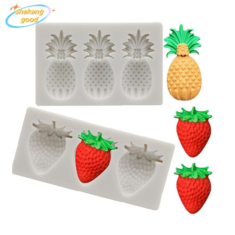 SKTH แม่พิมพ์เรซินสับปะรดสตรอเบอร์รี่ซิลิโคน Sugarcraft สําหรับตกแต่งเค้ก SKK ราคา ถูกที่สุด ดีลบีเคเค แกลเลอรีภาพที่ 8