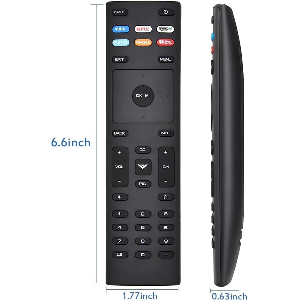 Universal รีโมทคอนโทรลสําหรับ Vizio Smart TV E60-E3 D24f-F1 D43f-F1 E43-E2 E75-E1 M55-D0 M50-E1 M50-