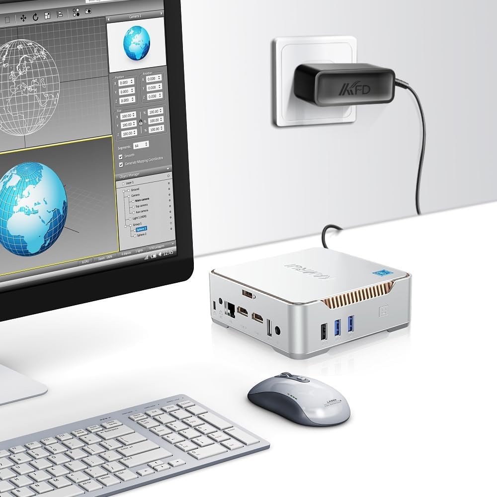 KFD 12V Mini PC Power Supply สําหรับ KAMRUI AK1 Pro Mini PC Acepc Areel Beelink Bmax Coofun Gigabyte