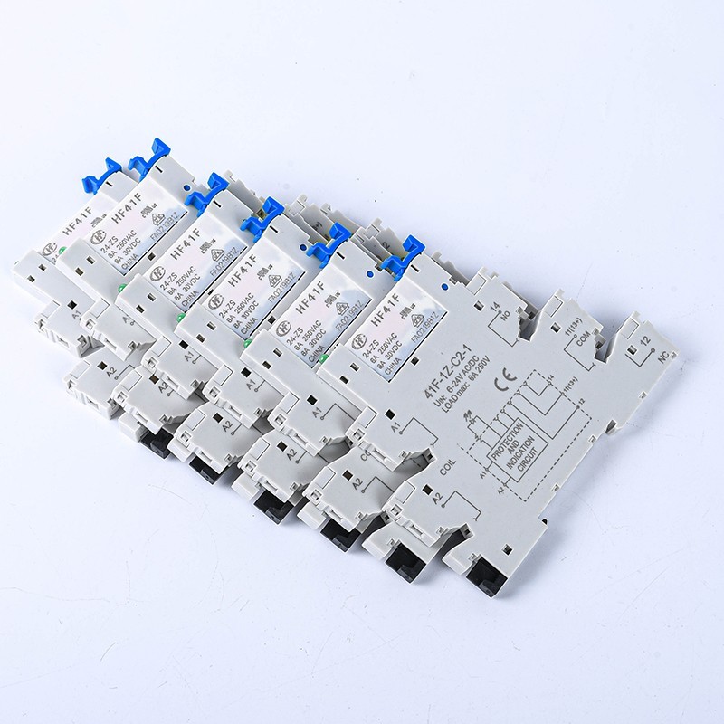 HF41F-024-ZS 41F-1Z-C2-1 Macro Ultra-Thin Relay โมดูลโมดูล DC24V 12V แบบบาง