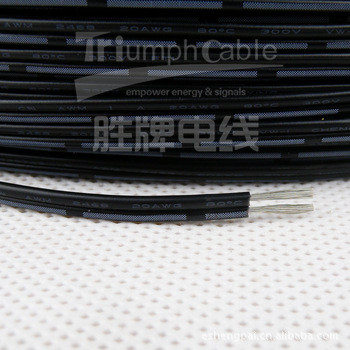 UL2468 AWM 20AWG Double Parallel Line สีดําพิมพ์ส่วนสีขาวสีดําฉีดไม้ไผ่สีดําฉีด Zebra Strip Wire 610