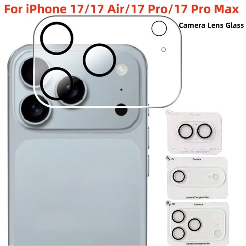 กระจกกันรอยกล้อง For iPhone 17 Air 17Pro 17Promax 17Air 11 13 16 Pro Max 13 14 15 ProMax 12 13 Pro Max 16Plus เลนส์กล้อง