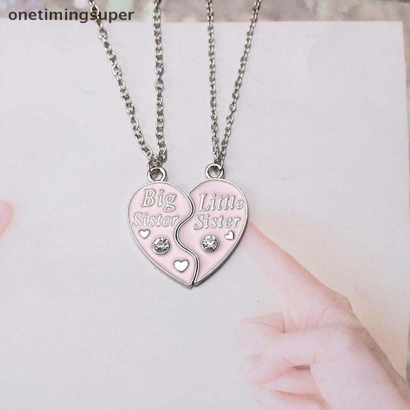 Onetimingsuper 2 ชิ้น Rainbow แฟชั่นเพื่อนที่ดีที่สุดน้ําผึ้งคู่สร้อยคอจี้ BFF ของขวัญ Ho OTP