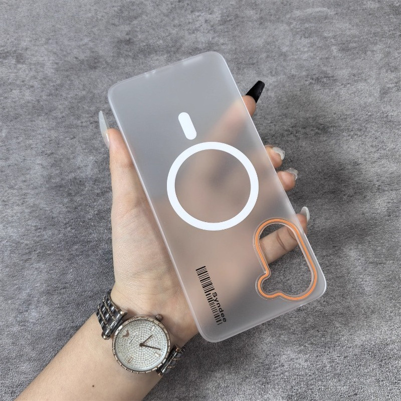 เคสโทรศัพท์แม่เหล็กโปร่งแสง Oneplus Nord CE 5 4 3 2 Lite 1+ nord 2 2T 4 5 บางเฉียบกระจายความร้อนมีน้ําค้างแข็งฝาครอบป้องกัน Simple PC เปลือกแข็ง