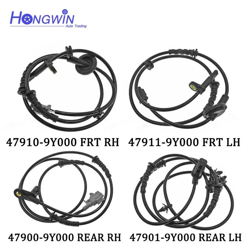 เซ็นเซอร์ความเร็วล้อ ABS ด้านหน้าด้านหลังซ้าย/ขวาสําหรับ Nissan Murano Quest Teana J31 47910-9Y000 4