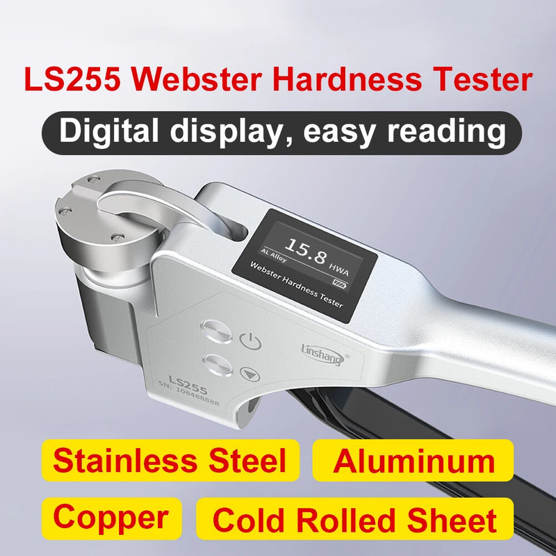 Digital Webster Hardness Tester Aluminum Alloy Webster Hardness HWA HRE HRF HRB