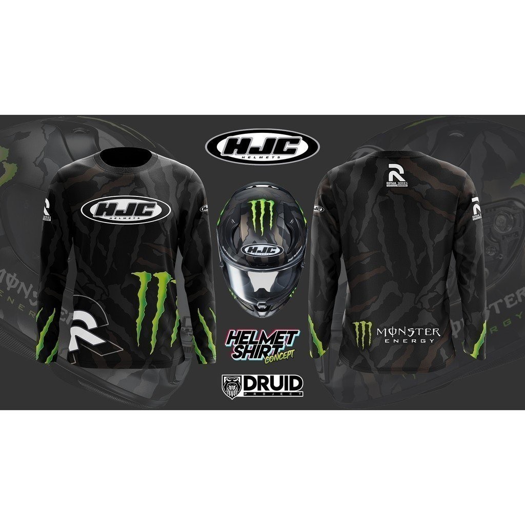 HJC หมวกกันน็อคแบบทหาร และเสื้อกีฬาแขนยาวสีcamo สำหรับนักปั่นจักรยาน ขนาดxxs-6xl