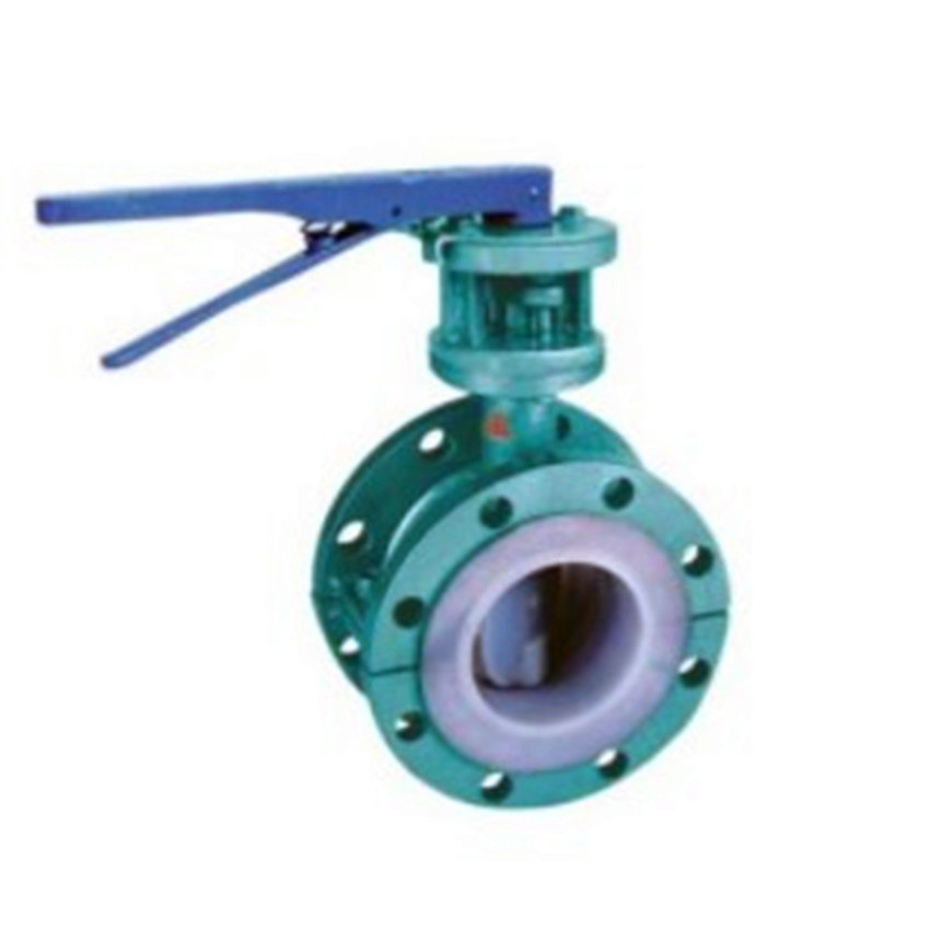 D41F4-16C D41F46-16C Handle Flange Full Lining Teflon Butterfly Valve DN50 65 80 100