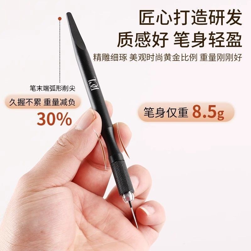 PCL ปากกาเย็บประเภท Rhinestone Handmade เย็บปักถักร้อยปากกาคอรอบสามกระจัดกระจายปากกลม