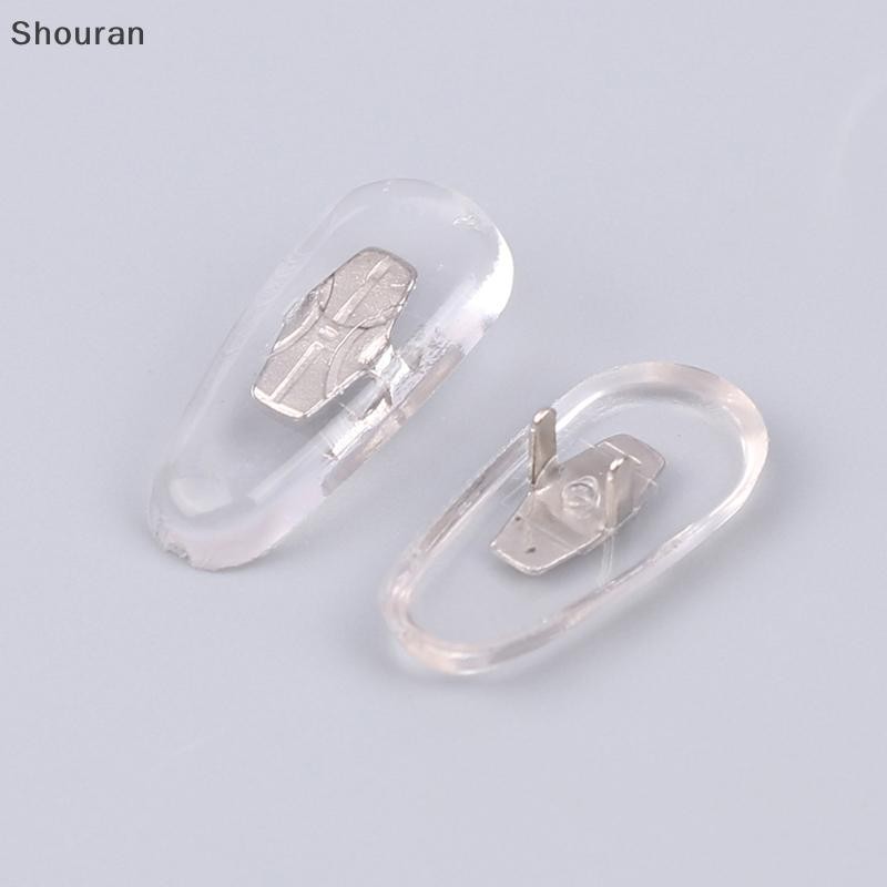 (niangben888) 10 คู่ซิลิโคนคุณภาพสูง Aviator แว่นตาแว่นตากันแดดแผ่นรองจมูกสําหรับ RB Clip-o [ใหม่]