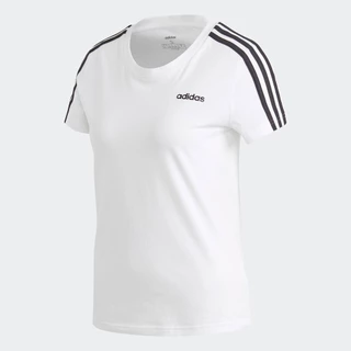 adidas ไลฟ์สไตล์ เสื้อยืด Essentials 3-Stripes ผู้หญิง สีขาว GH7887
