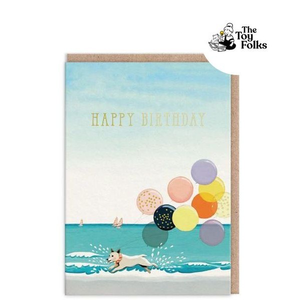 Ohh Deer Happy Birthday Dog และการ์ดอวยพรลูกโป่ง