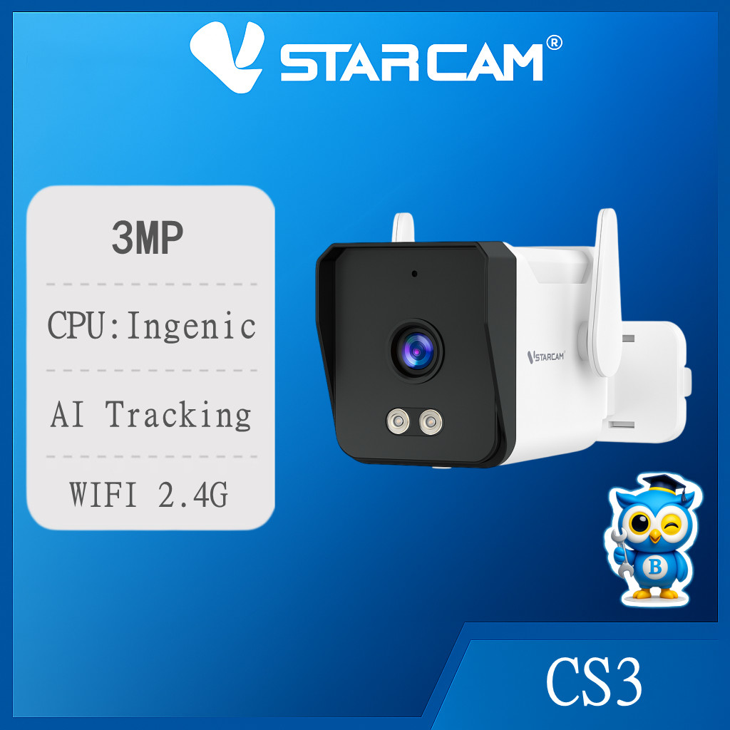 VStarcam CS3 3MP 1296P Outdoor IP Camera กล้องวงจรปิดไร้สาย กล้องนอกบ้าน 3.0ล้านพิกเซล
