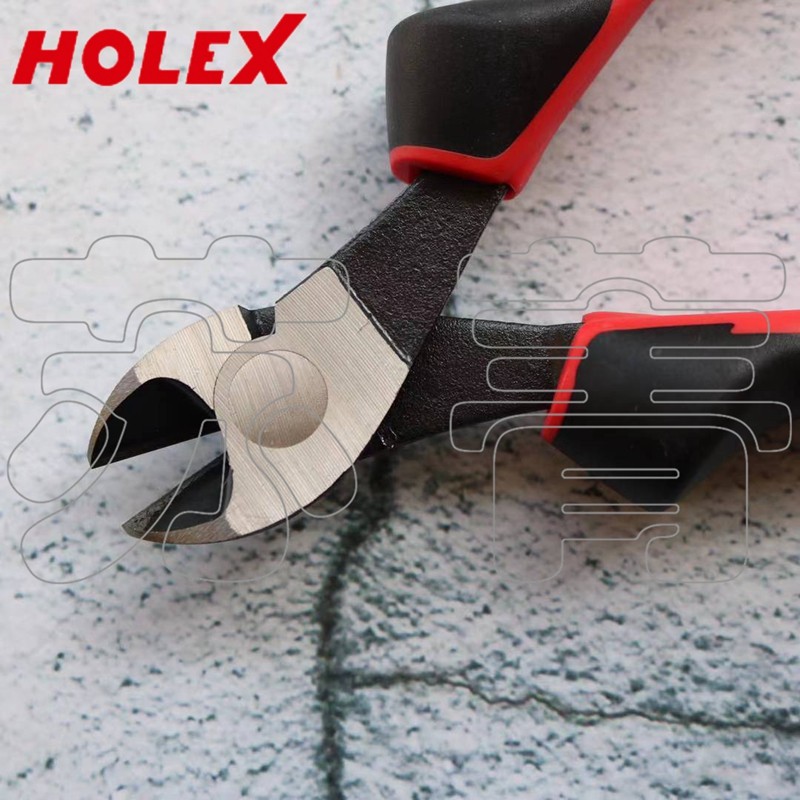 เยอรมนี HOLEX HOLEX คีมแนวทแยงสําหรับงานหนักขัดพร้อมปลอกจับ 160mm180mm200mm