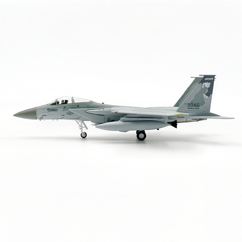 Amer.com 1: 100 US Army F-15C Attack Eagle f15 เครื่องบินทหารรุ่นผลิตภัณฑ์สําเร็จรูป Eagle Shark ภาพ