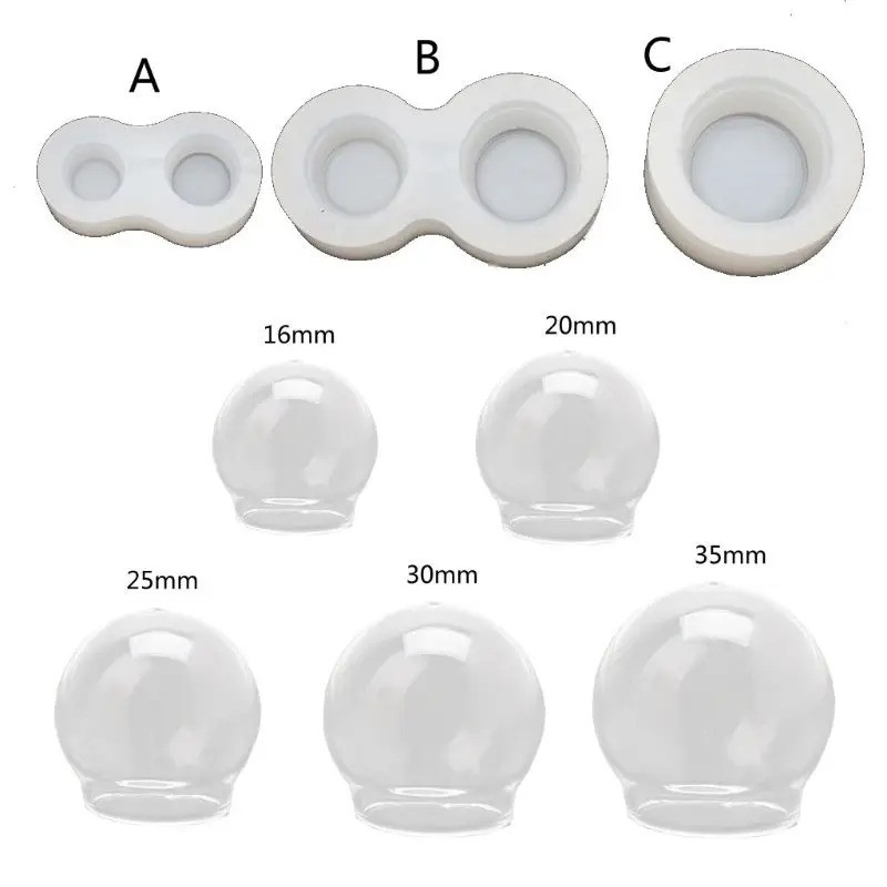 DIY คริสตัลบอลแก้วเรซิ่นแม่พิมพ์ศิลปะหัตถกรรม Twirling Gumballs เครื่องเกมแม่พิมพ์