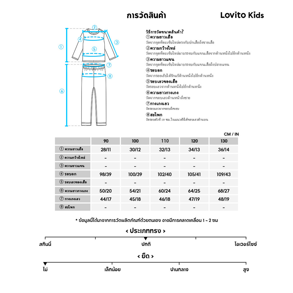 Lovito Kids ชุดกางเกงน่ารัก กับเสื้อคลุมบางเบา สบายและอ่อนโยน สำหรับฤดูใบไม้ผลิ/ฤดูร้อน สีน้ำเงิน LNL111054 - รูปที่ 4