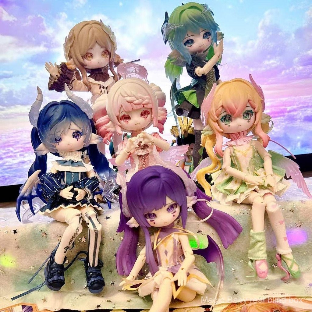 Action Figures Eight-Point Symphony Poem BJD Girl Baby Box Cute Series Lu Ready Stock Mystery Box Pe