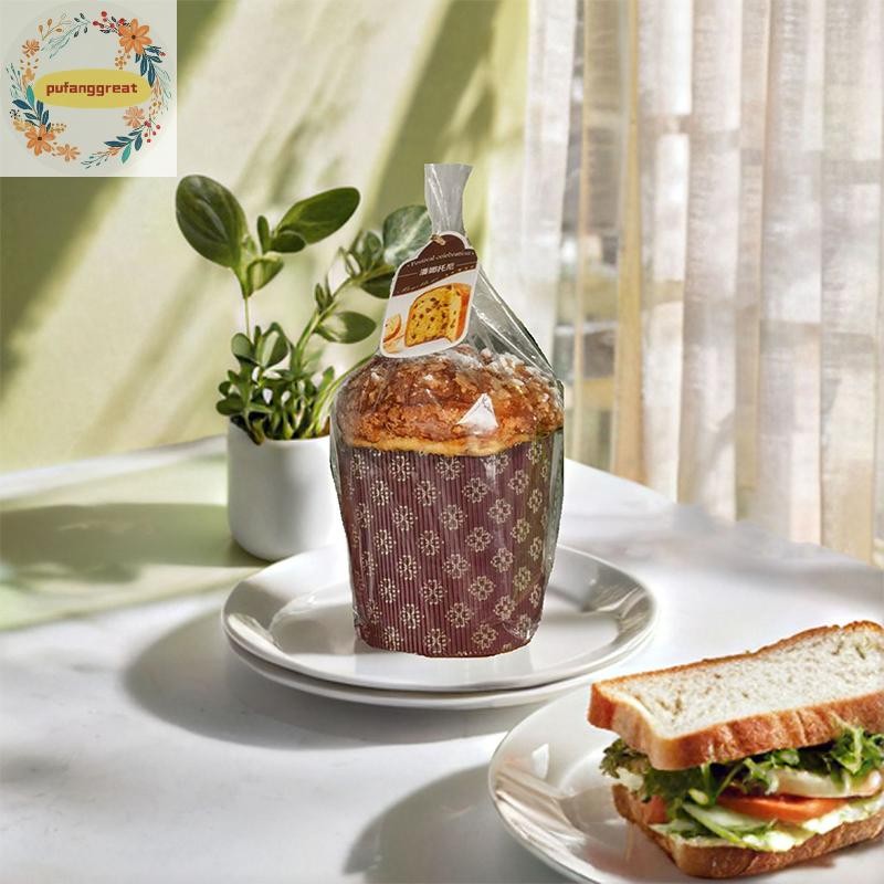 Pufanggreat ถาดกระดาษ Dove แม่พิมพ์ Pastry Bread เค้กกล่องบรรจุภัณฑ์เค้กตกแต่งคริสต์มาส Holiday Part