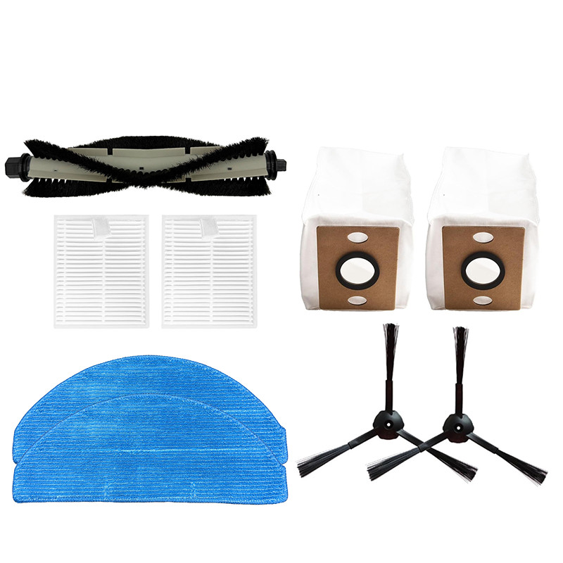 เข้ากันได้กับเครื่องดูดฝุ่นหุ่นยนต์ iLife A30 A30 pro แปรงหลัก/แปรงด้านข้าง/ถุงเก็บฝุ่น/ตัวกรอง/ชิ้น