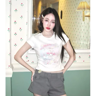 COD✅ (จัดส่งในกรุงเทพฯ)MAO Shop เสื้อผ้าแฟชั่นผู้หญิง เสื้อ เกาหลีแฟชั่น เสื้อฮิตๆน่ารัก เสื้อยืด cotton100%