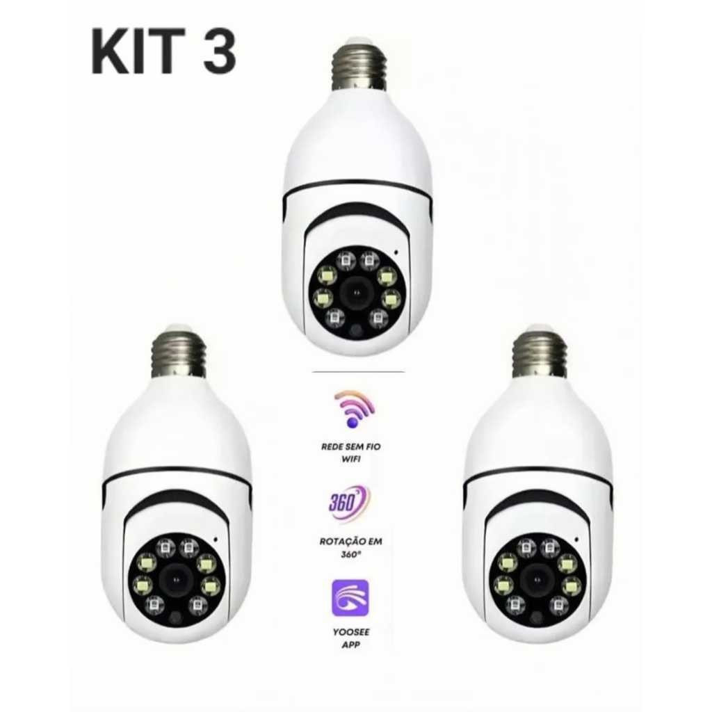 ชุดกล้องรักษาความปลอดภัยกันน้ําหมุนได้ 360 พร้อมแอป Yousee Full HD Night Vision v360 pro