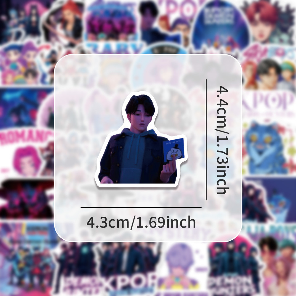 10และ50 โผล่ ปีศาจฮันเตอร์อะนิเมะกราฟฟิตีสติกเกอร์กันน้ําแล็ปท็อปกระเป๋าเดินทางตกแต่ง