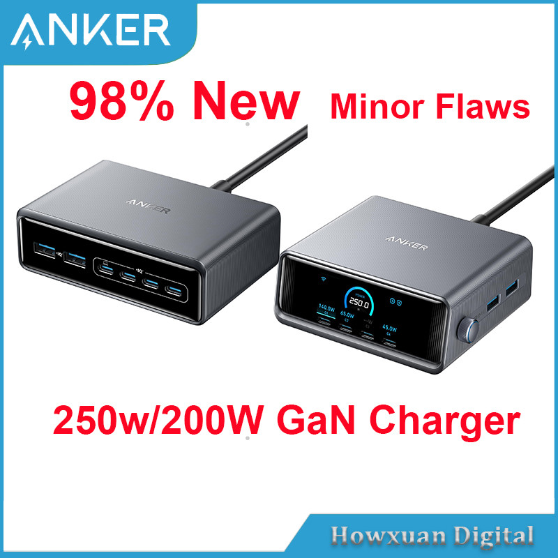 สถานีชาร์จ Anker USB C 250W 200W GaN Prime Charger