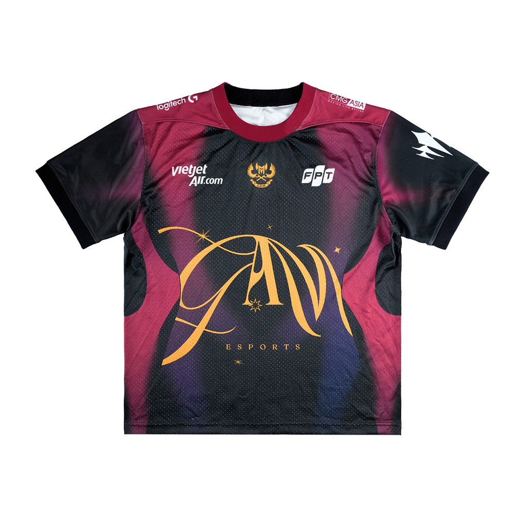 เสื้อยืด LCP ทีม GAM 2025 Never Back Down สำหรับผู้ชาย พร้อมโลโก้ LOL Esports