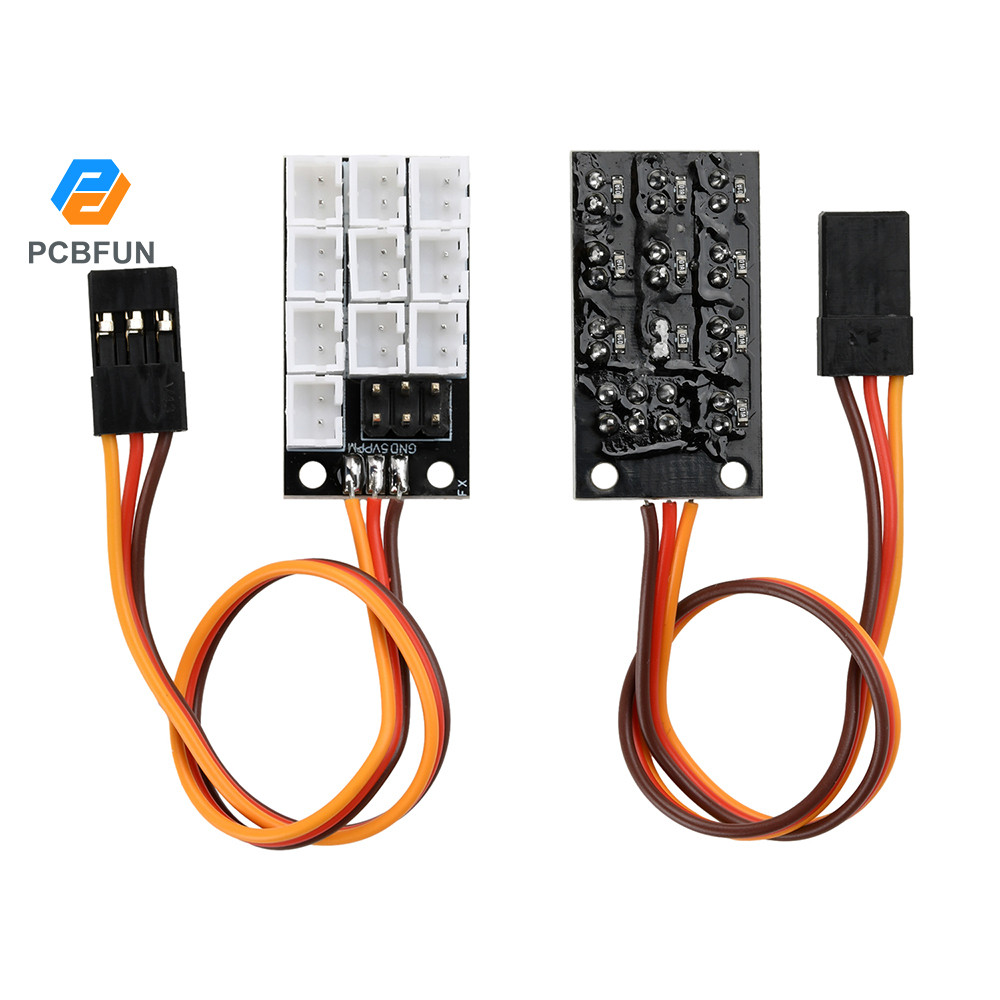 Pcbfun RC บอร์ดขยาย 4-in-1 PH2.0 โมดูลขยายเข้ากันได้กับ 1/14 Scale Tracked ยานพาหนะเครื่องจักรก่อสร้างรุ่นประกอบแสง