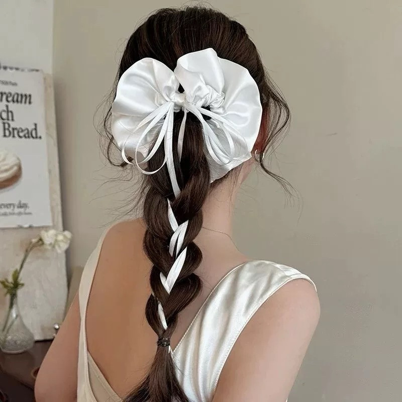 Sky Scrunkies ผ้าผูกผมผ้าไหม มีสี m00 เกาหลี