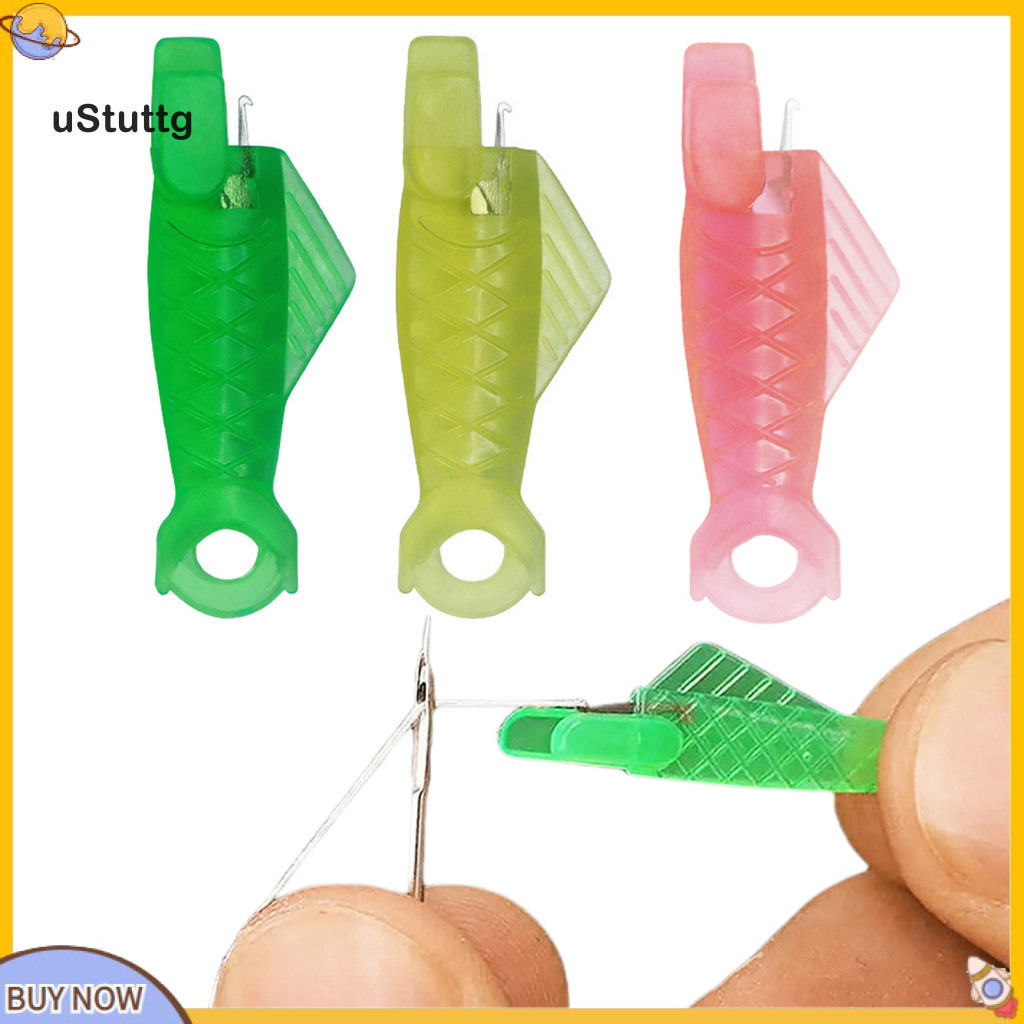{utttg} Threader for Hand-sewing Needle Threader for Sewing Machines 20 ชิ้น Fish Mouth Needle Threa