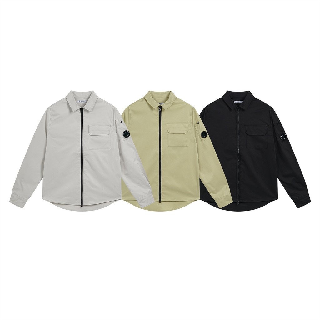CP COMPANY เสื้อแจ็คเก็ตเสื้อเชิ้ตลําลองแขนยาวผู้ชาย 17CMSH160A จัดส่งขายร้อนในนามของ Yuan Street We