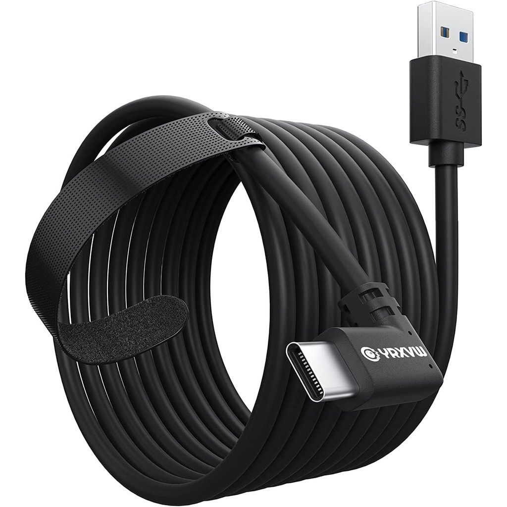 Link Cable 10FT สําหรับ Meta Oculus Quest 3S, Quest 3, Quest 2, สายชาร์จข้อมูลความเร็วสูง, USB 3.2 A