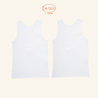 DE BON เสื้อกล้ามเด็กผู้ชายและเด็กหญิง ลายผลไม้-แมว สำหรับเด็ก 2 - 10 ปี 1แพค บรรจุ 2 ตัว รุ่น EV2R20